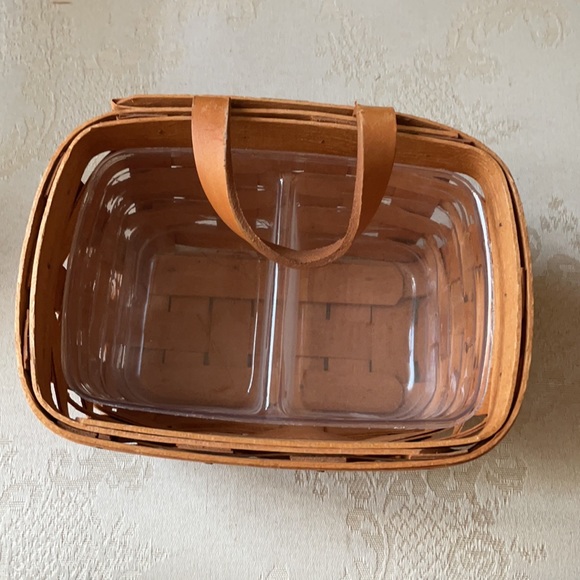 1990 Longaberger Small Key Mail Basket w/insert - Picture 2 of 9